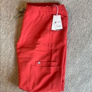 Figs Clay-Colored Cairo Cargo Scrub Pants